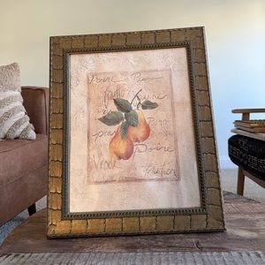 Vintage fruit framed print